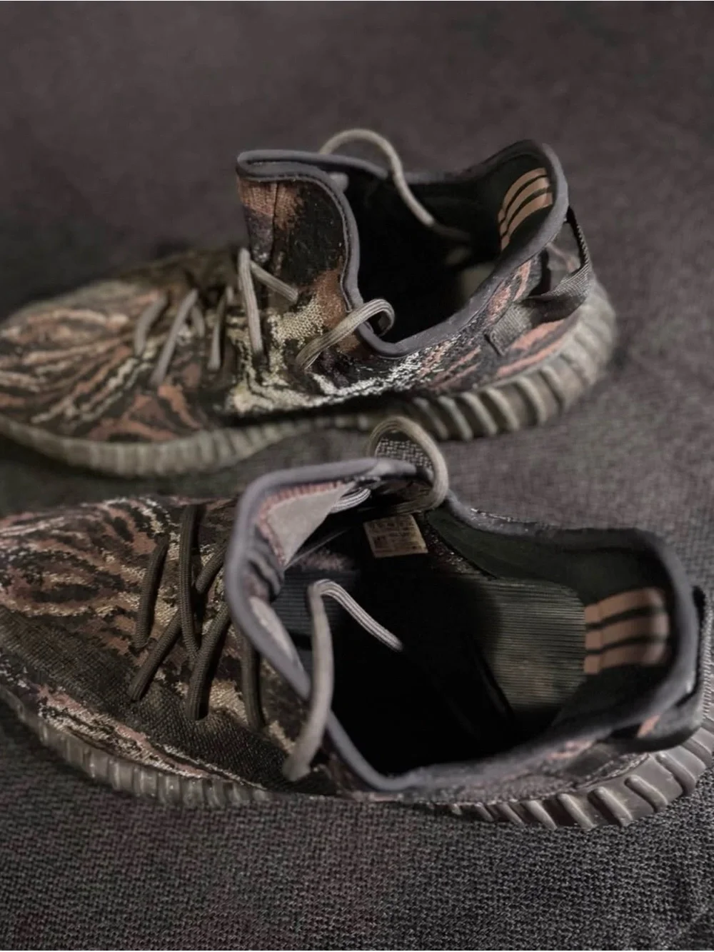 adidas Yeezy Boost 350 V2 Black with Brown/Gray Pattern